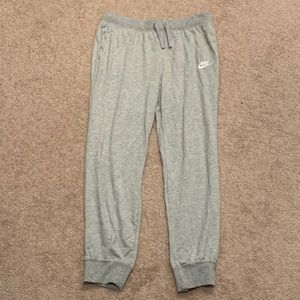 Grey Nike joggers